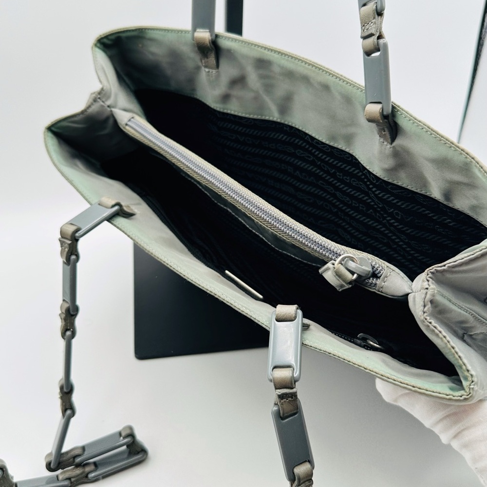 Prada Nylon Gray shoulder Bag - Picture 9 of 12